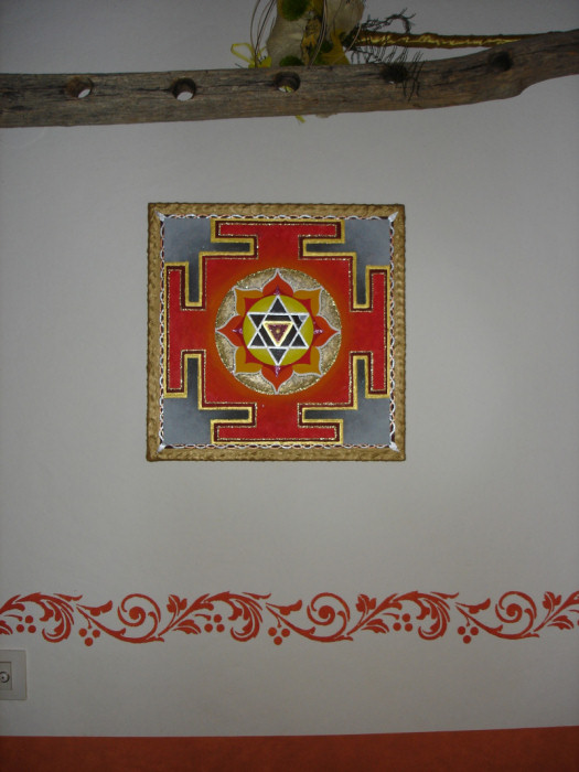 Yantras - Bagla Mukhi yantra in the room