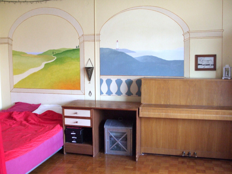 Paintings on the wall, glass,facade - Painting on the wall - landscape