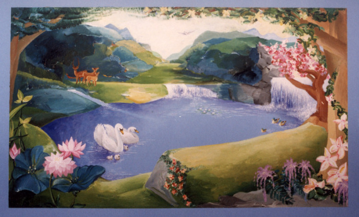 Paintings on the wall, glass,facade - Painting on the wall